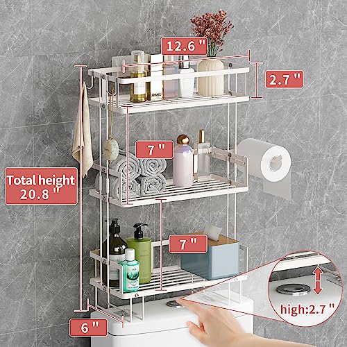 Save 28% on Godboat No-Drill Over-The-Toilet Storage Shelf - Image 2