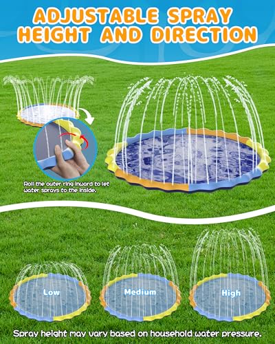 Save 50% on Instraella 124in Splash Pad for Kids & Dogs - Image 3