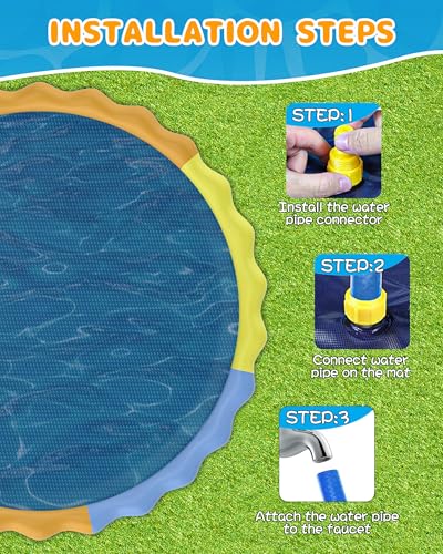 Save 50% on Instraella 124in Splash Pad for Kids & Dogs - Image 6