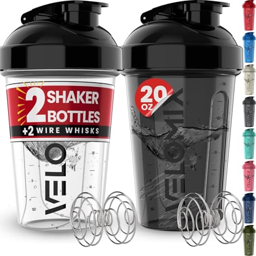 33% Off VELOMIX 2-Pack Protein Shaker Bottles with Whisk - Image 1
