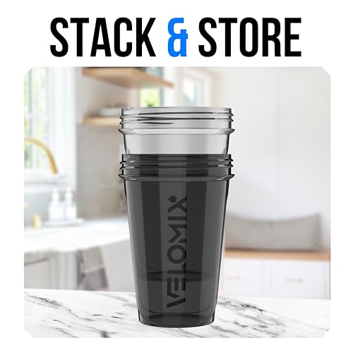33% Off VELOMIX 2-Pack Protein Shaker Bottles with Whisk - Image 6