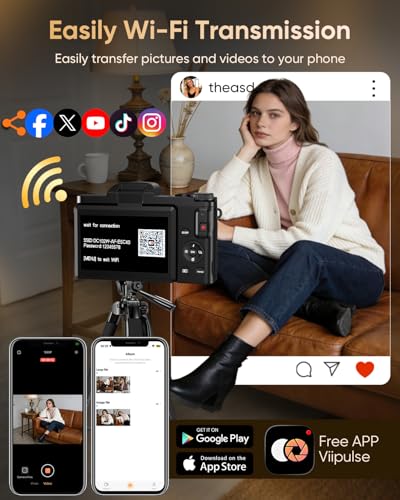 Save 33% on FACLAM 4K WiFi Digital Camera for Vlogging - Image 5