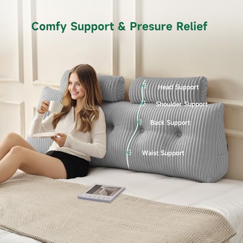 44% Off Z-hom Wedge Pillow Headboard for Bed Reading - Image 5