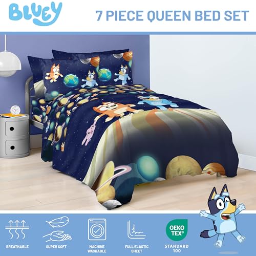 36% Off Bluey Kids' Bedding Set - 7-Piece Queen Comforter - Image 4