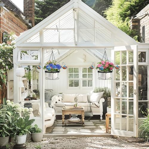 50% Off Hand-Blown Glass Hummingbird Feeder with Planter - Image 4