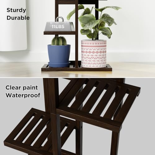 Save 50% on Tall Bamboo Plant Stand for Indoor & Outdoor Use - Image 5
