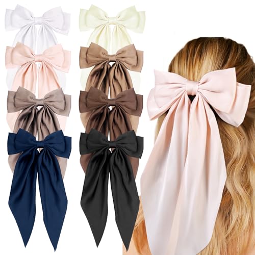 Save 29% on 8-Pack Vintage Hair Ribbon Clips for Women & Girls - Image 1