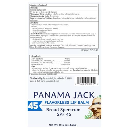 35% Off Panama Jack SPF 45 Sunscreen Lip Balm - Image 4