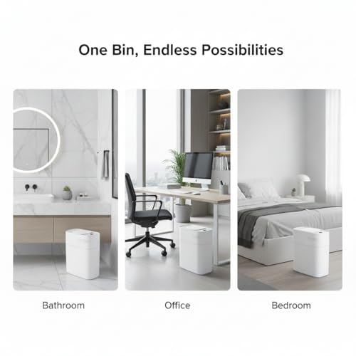 Save 36% on MUEE Motion Sensor Trash Can with Auto-Adsorption - Image 6