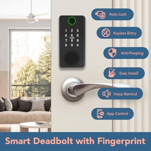 50% Off VEGATON Keyless Entry Smart Door Lock with Fingerprint - Image 5