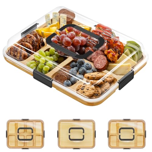 Save 33% on SpaceAid Bamboo Charcuterie Board with Lid - Image 1