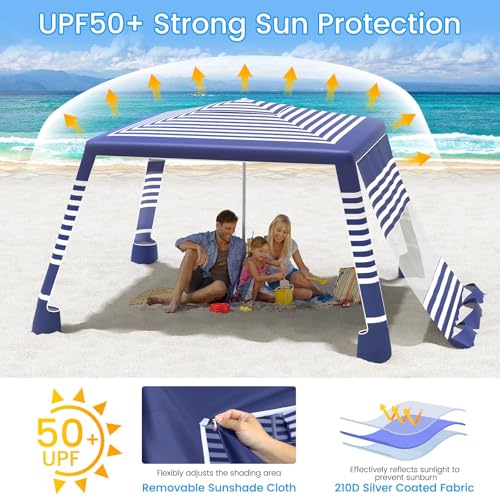 Save 31% on MoKo 8'x8' Beach Cabana with UPF 50+ Sun Protection - Image 5