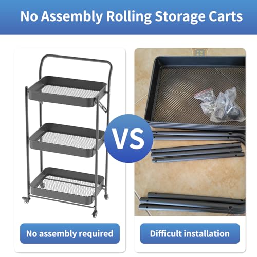 Save 50% on JAQ Foldable Rolling Cart for Office & Garage - Image 3