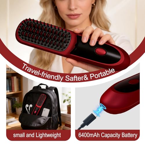 Save 30% on KNISUZ Go Brush Pro 2026 Portable Hair Straightener - Image 5