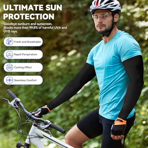 50% Off UPF 50 Arm Sleeves for Sports & Outdoor Activities - Image 2