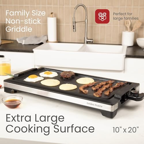 Save 12% on GOLDEN PRAIRIE 20-Inch Electric Griddle - Image 6