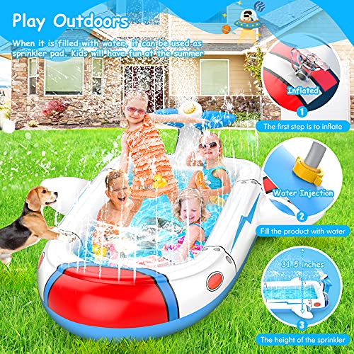 45% Off 3-in-1 Kiddie Pool & Splash Pad for Toddlers - Image 5