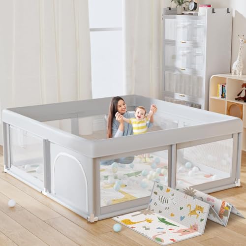 Save $30 on Hiaksedt Baby Playpen with Mat for Toddlers - Image 1