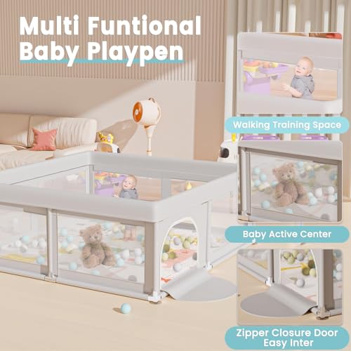 Save $30 on Hiaksedt Baby Playpen with Mat for Toddlers - Image 5