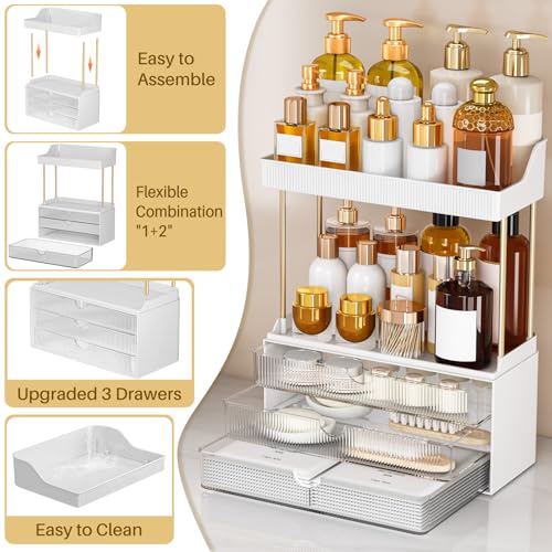 Save $10 on 5-Tier Clear Makeup Organizer with Drawers - Image 5