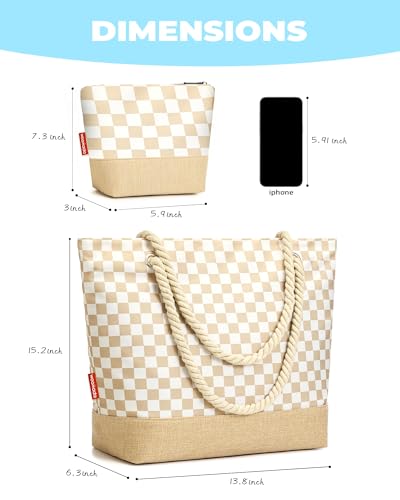 Save $20 on WOOMADA Large Straw Beach Tote Bag - Image 3