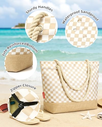 Save $20 on WOOMADA Large Straw Beach Tote Bag - Image 6