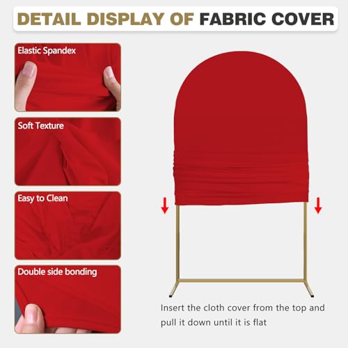 Save 30% on Gold Arch Backdrop Stand & Cover Set for Parties - Image 4