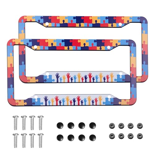50% Off Autism Awareness License Plate Frame 2-Pack - Image 1