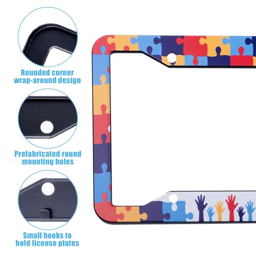 50% Off Autism Awareness License Plate Frame 2-Pack - Image 2