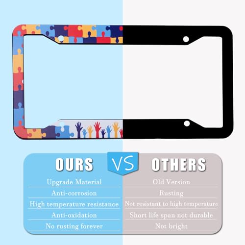 50% Off Autism Awareness License Plate Frame 2-Pack - Image 3