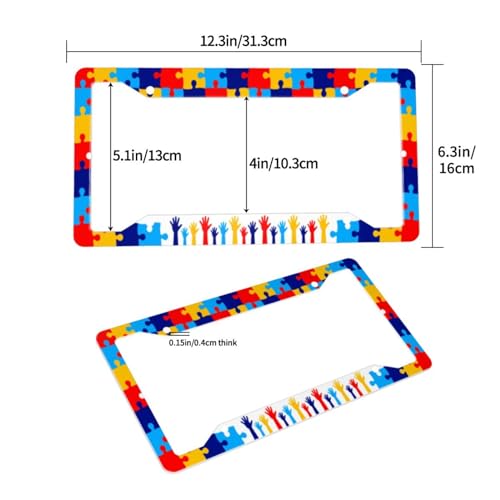 50% Off Autism Awareness License Plate Frame 2-Pack - Image 4