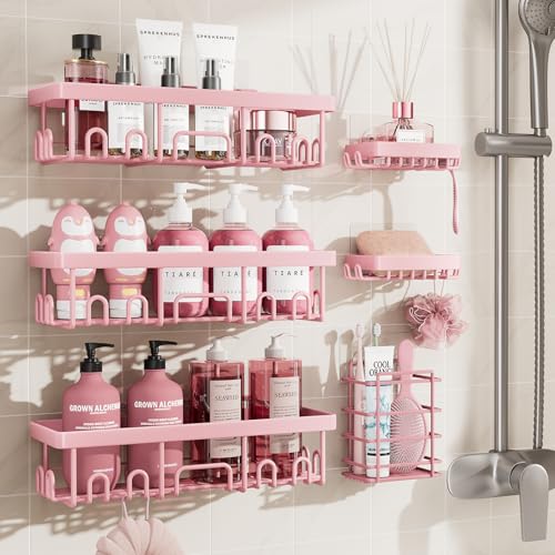 Save 26% on Veken No-Drill Shower Caddy 6-Pack - Image 1