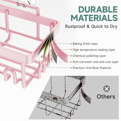 Save 26% on Veken No-Drill Shower Caddy 6-Pack - Image 4