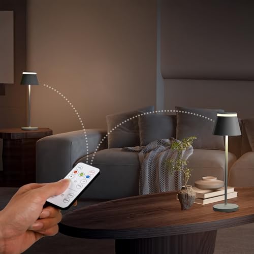 50% Off Cordless Table Lamps Set of 2 with Remote Control