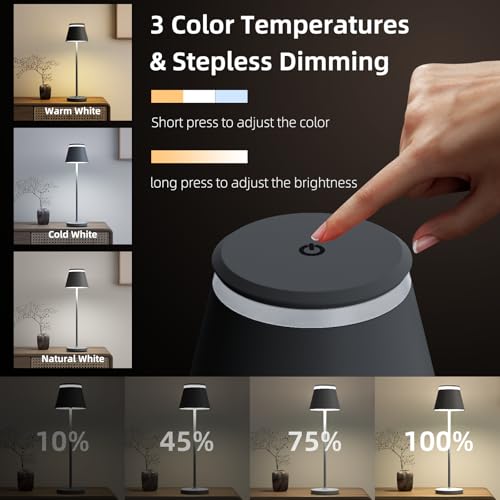 50% Off Cordless Table Lamps Set of 2 with Remote Control - Image 4