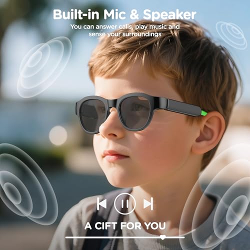 50% Off Kids Smart Sunglasses with Light-Up Glasses & Sound - Image 3