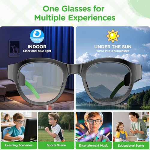 50% Off Kids Smart Sunglasses with Light-Up Glasses & Sound - Image 5