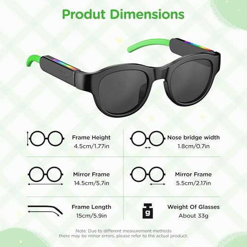 50% Off Kids Smart Sunglasses with Light-Up Glasses & Sound - Image 6