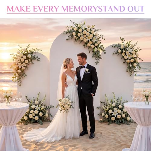 Save 44% on Toolterritary 3-Piece Metal Arch Backdrop Stand Set - Image 2