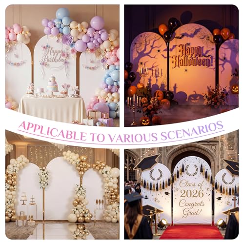 Save 44% on Toolterritary 3-Piece Metal Arch Backdrop Stand Set - Image 3