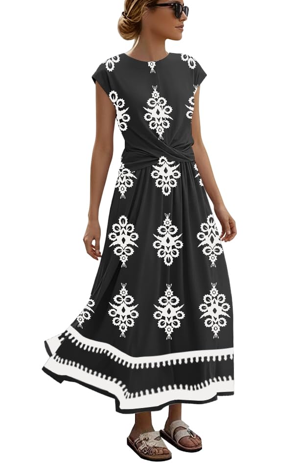 49% Off ETCYY Women's Summer Maxi Dress with Pockets - Image 1