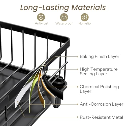 Save 30% on SNTD Space-Saving Stainless Steel Dish Drying Rack - Image 5