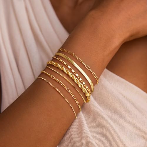 Gokeey 7-Piece Gold Plated Bracelet Set for Women - $4.99 - Image 3