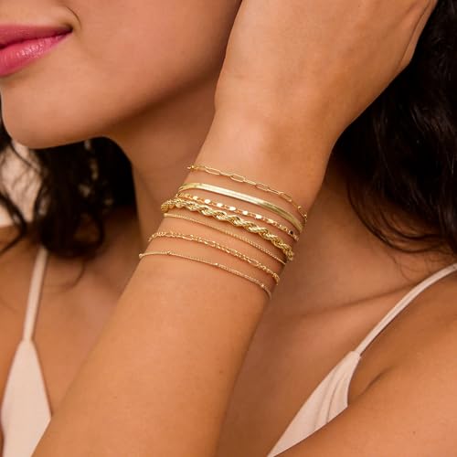 Gokeey 7-Piece Gold Plated Bracelet Set for Women - $4.99 - Image 5