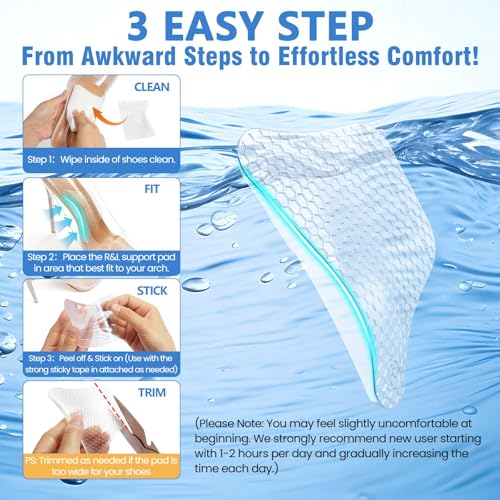 PLERE Arch Support Insoles - 2 Pairs for Foot Pain Relief - Image 5