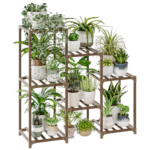 Save $10 on Bamworld 3-Tier Wood Plant Stand (Indoor/Outdoor) - Image 1