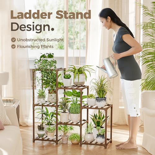 Save $10 on Bamworld 3-Tier Wood Plant Stand (Indoor/Outdoor) - Image 5
