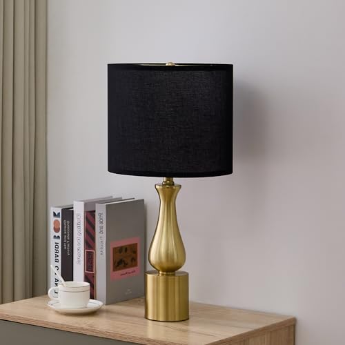 Save on Modern Black & Gold Table Lamps Set of 2 for Living Room - Image 5