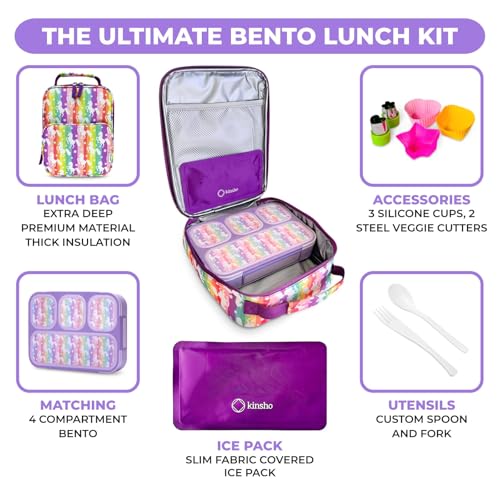 50% Off Kinsho Bento Lunch Box Set with Insulated Bag - Image 2