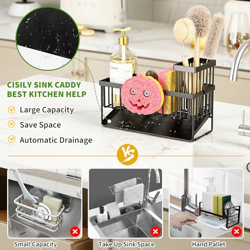 Save 41% on Smiley Face Sponge Holder with Drainage - Image 3